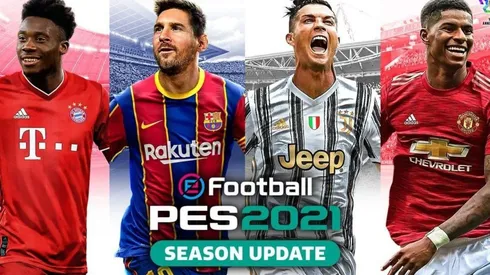 Messi y Ronaldo en la portada de eFootball PES 2021