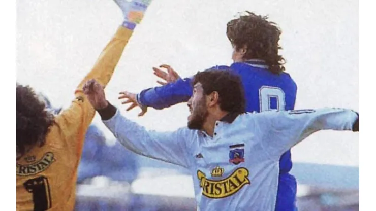Bam Bam Zamorano contra Colo Colo.