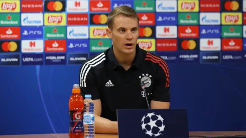 Manuel Neuer en conferencia antes de la final