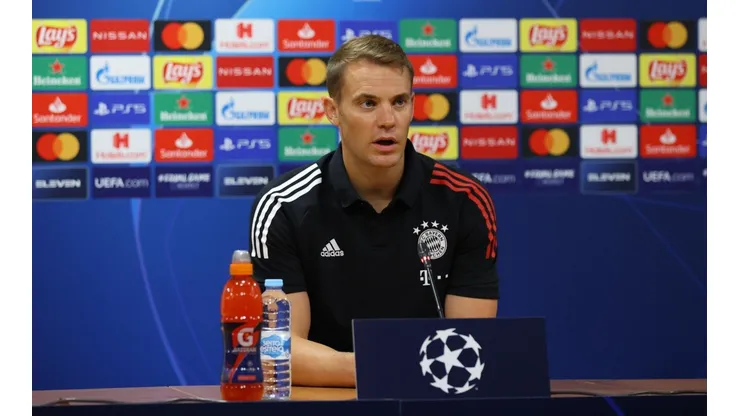 Manuel Neuer en conferencia antes de la final