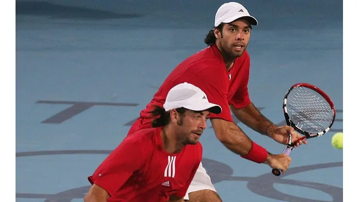Massý y González en la final de Atenas.