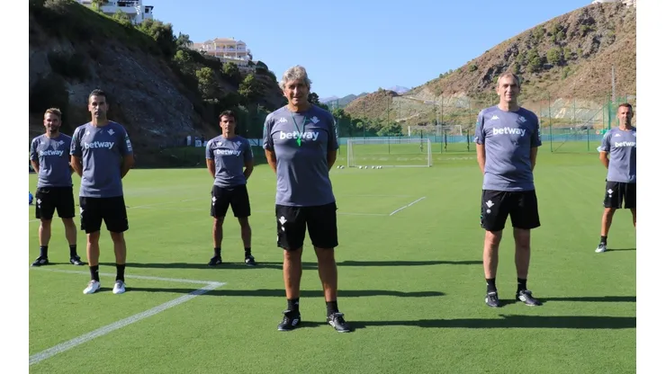 Cuerpo técnico de Manuel Pellegrini en el Betis