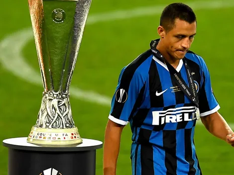 La tristeza de Alexis tras perder la final de Europa League