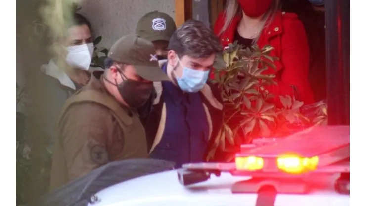 Nano Calderón en custodia de Carabineros, el lunes pasado.