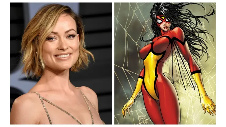 Olivia Wilde junto al personaje tentativo que dirigirá.