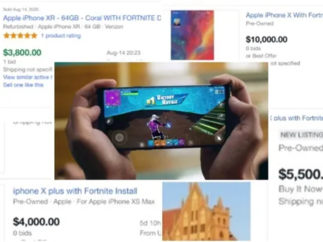 Celulares con Fortnite instalado son vendidos en millones de pesos