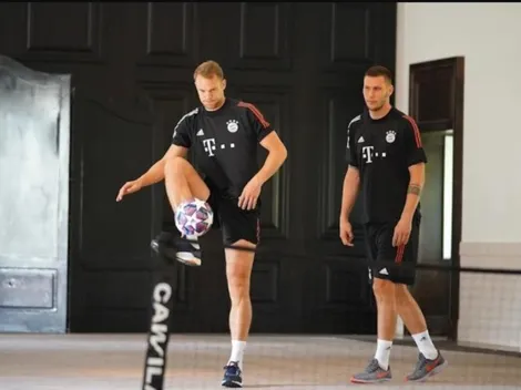 Alemanes juegan tenis fútbol a horas de duelo clave en Champions