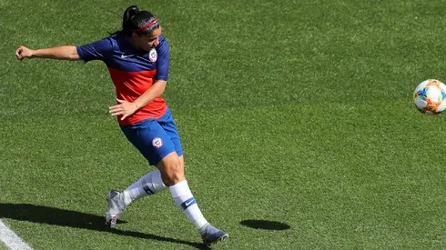 Karen Araya durante el Mundial Femenino de Francia.