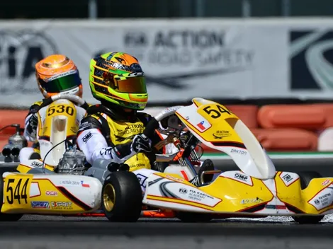Pastrián sufre dura lesión en el CIK FIA Academy Trophy