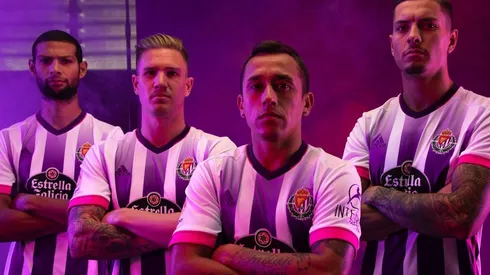 Orellana lideró la presentación de la nueva camiseta del Valladolid.