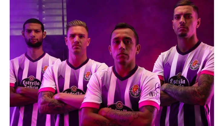 Orellana lideró la presentación de la nueva camiseta del Valladolid.