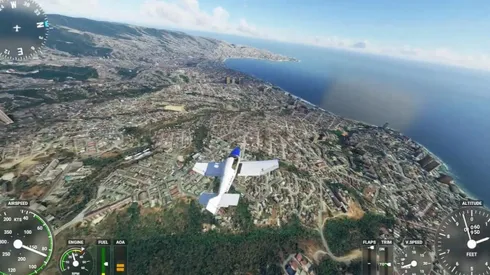 Una realidad impresionante al sobrevolar la quinta región de nuestro país.