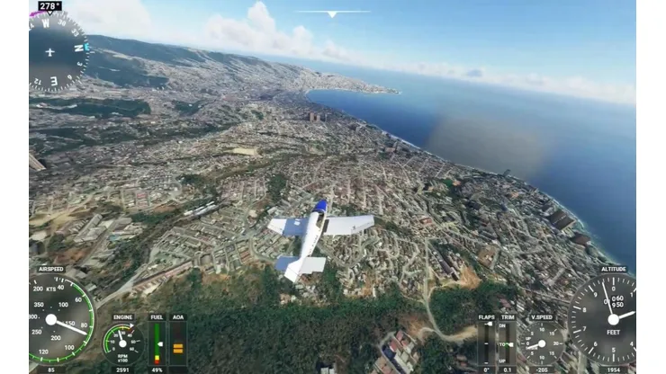 Una realidad impresionante al sobrevolar la quinta región de nuestro país.