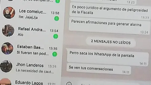 "Perro, saca los WhatsApp de la pantalla": El chascarro del abogado de Calderón