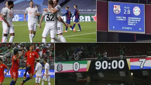 Las goleadas del Bayern y Chile.