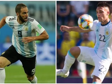 Pipa Higuaín le marca terreno a Lautaro Martínez