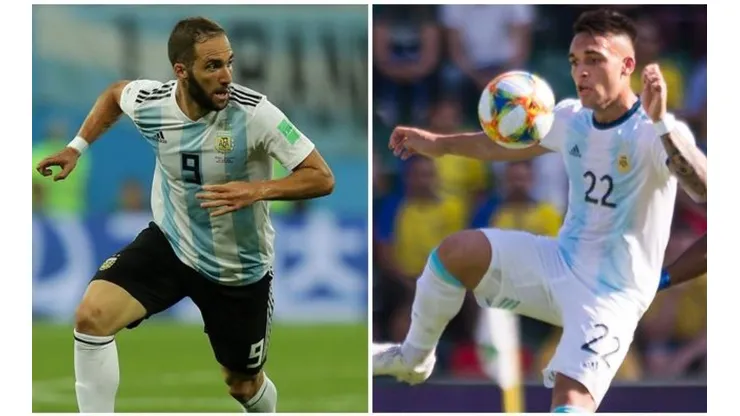 Gonzalo Higuaín espera que Lautaro pueda ser el 9 de la albiceleste durante muchos años.