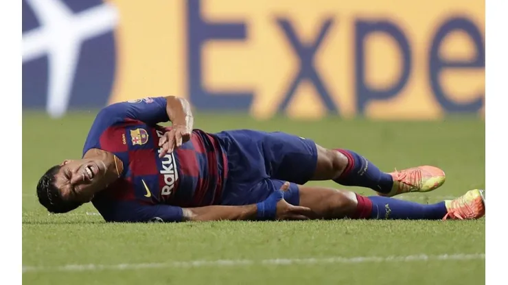 Suárez ante el Bayern.