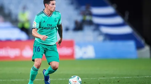 James Rodríguez en su última temporada en el Real Madrid