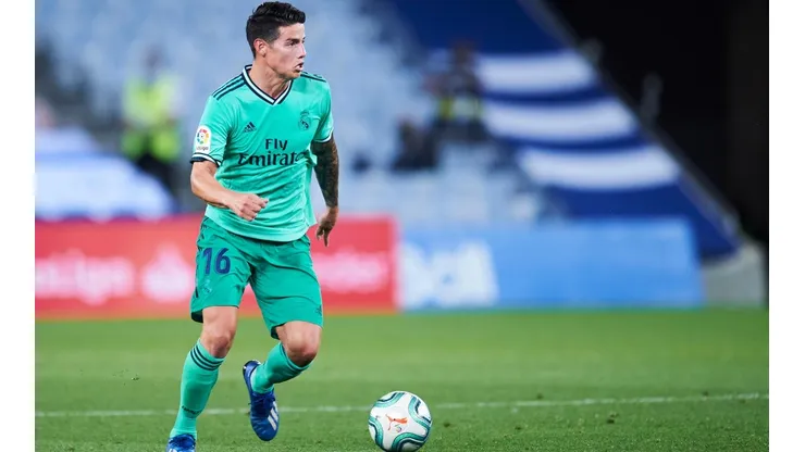 James Rodríguez en su última temporada en el Real Madrid