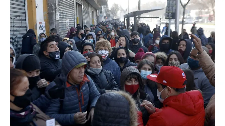 Centenares de personas se reunieron en el Mall Chino.