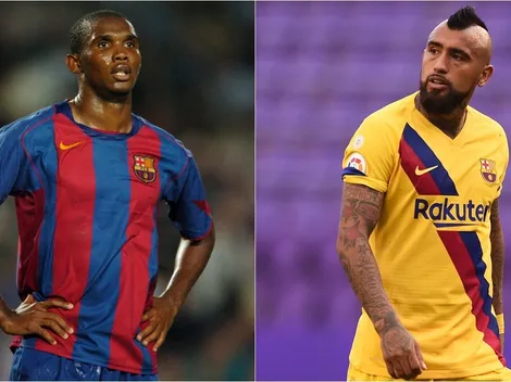 Samuel Eto'o le entrega todo su respaldo a Arturo Vidal