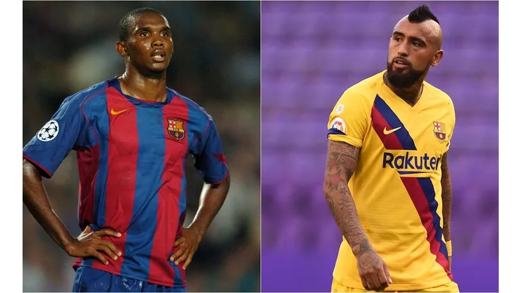 Samuel Eto'o le entregó todo su respaldo a Arturo Vidal, en medio de la potente crisis que vive Barcelona
