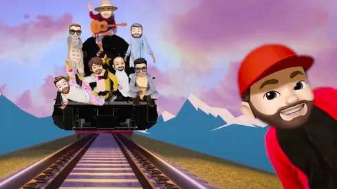 Las versiones animadas de Sinergia y El Monteaguilino para "Caballito de Metal".