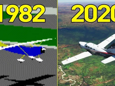 Mira la espectacular evolución de Microsoft Flight Simulator