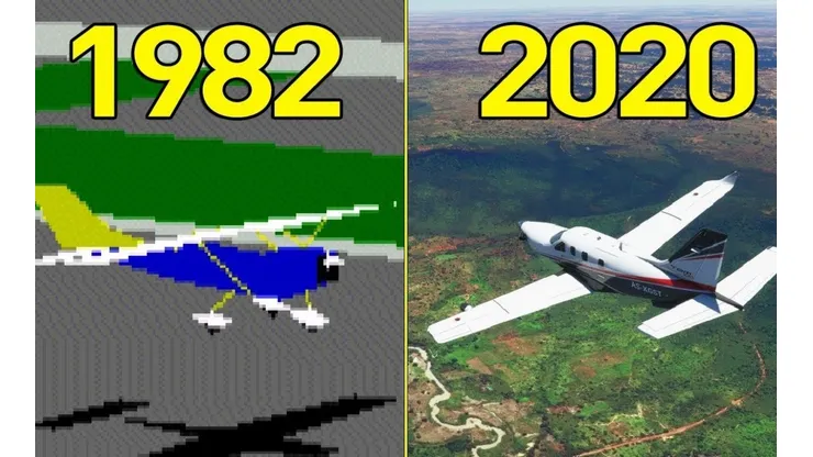 Un salto gráfico impresionante con el correr de los años.