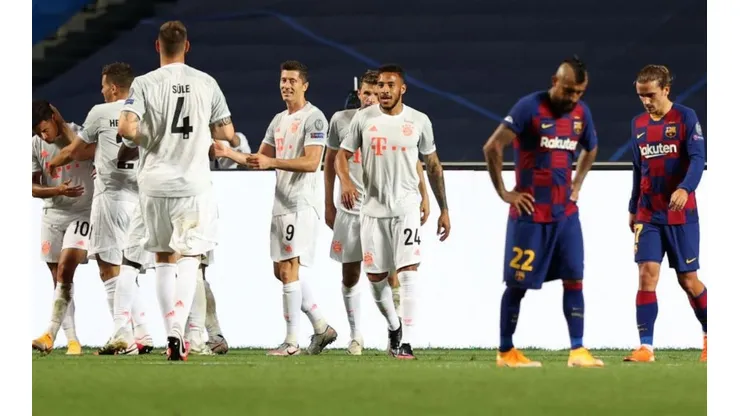 Bayern Múnich celebró con todo su triunfo ante Barcelona