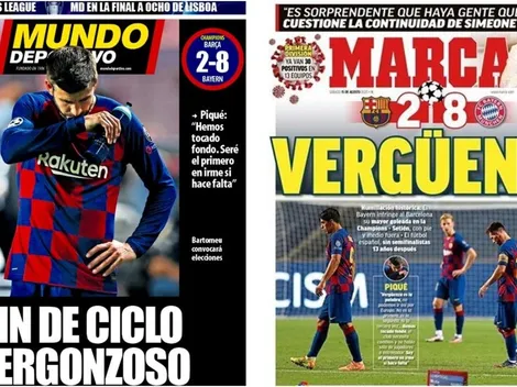Las durísimas portadas al Barcelona en España