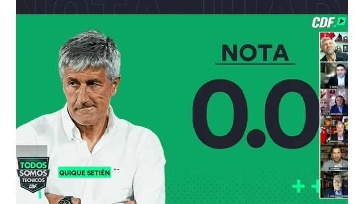 La nota de Marcelo Vega a Quique Setién