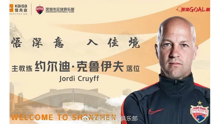 Jordi Cruyff vuelve como DT a China.
