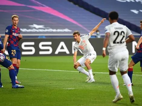 Tempranero golazo del Bayern al Barcelona en los 4'