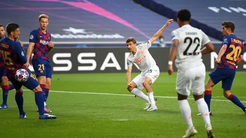 Müller y el gol del Bayern al Barcelona.