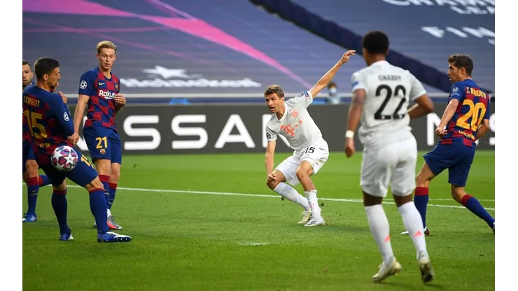 Müller y el gol del Bayern al Barcelona.