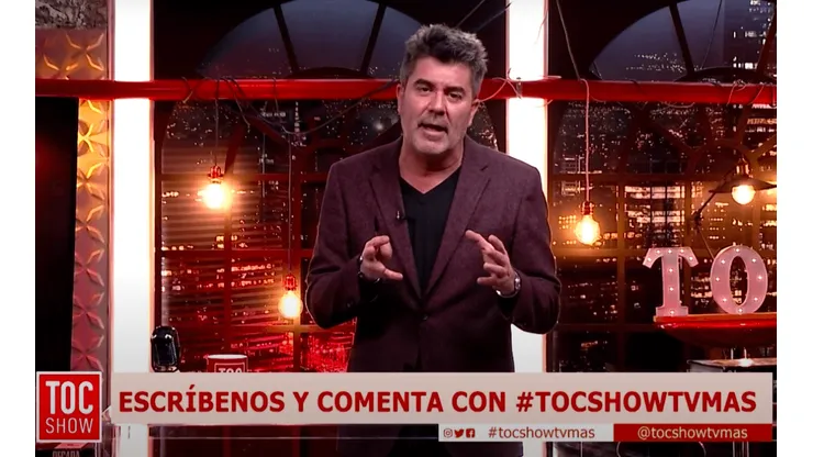 Juan Carlos "Pollo" Valdivia en su programa "Toc Show", de TV+.
