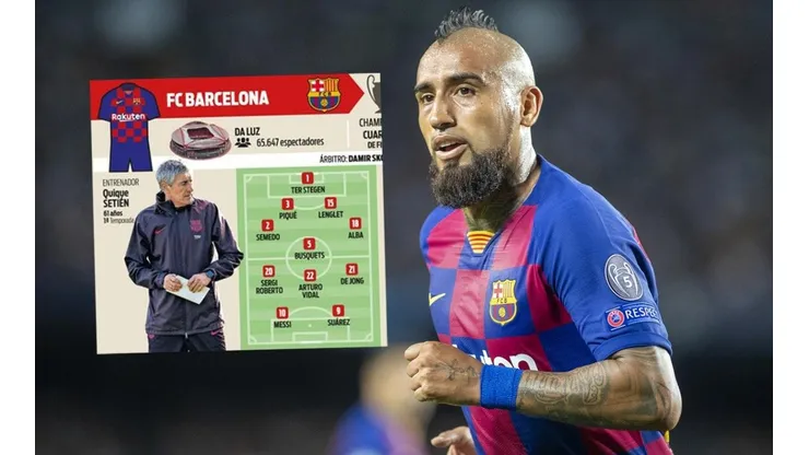 Arturo Vidal, titularísimo contra Bayern Múnich.