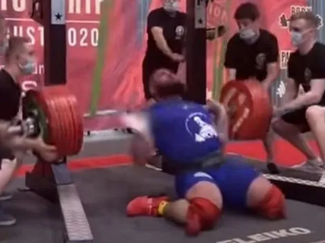 Video: pesista ruso sufre terrible lesión intentando levantar 400 kilos