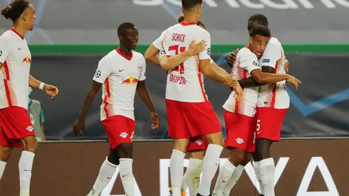 El Leipzig festeja en Champions.