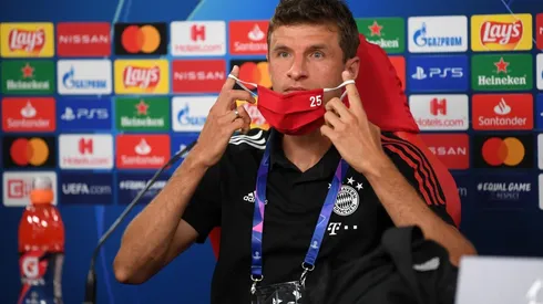 Thomás Müller en conferencia de prensa previo al duelo con el Barcelona