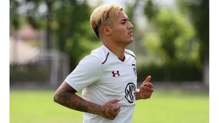 Juan Gaete en uno de los días que alcanzó a entrenar en Colo Colo. ¿Volverá?