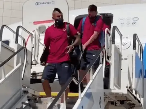 Video: El Barça llega a Lisboa para su choque ante el Bayern Múnich