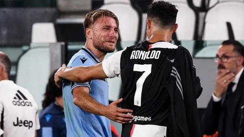 Ciro Immobile junto a Cristiano Ronaldo
