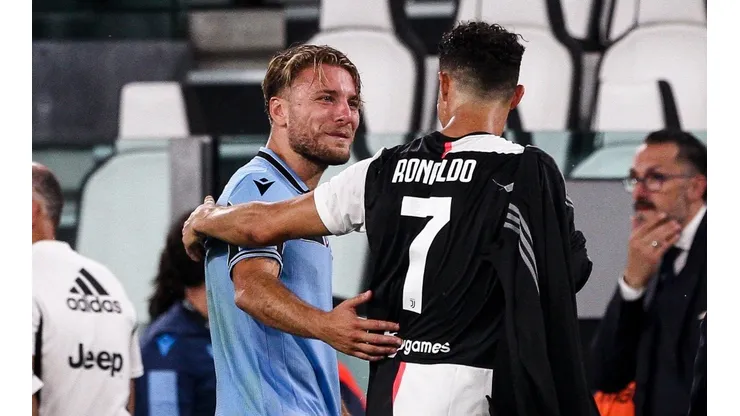 Ciro Immobile junto a Cristiano Ronaldo