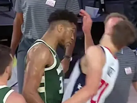 Antetokounmpo a lo Zidane con un cabezazo en la NBA