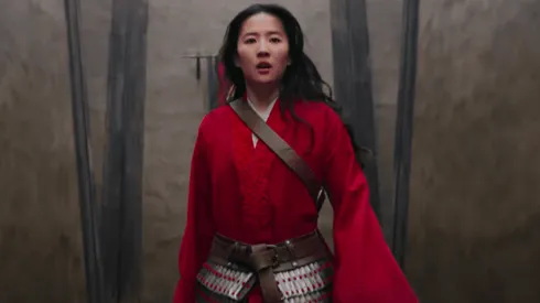 Yifei Liu como "Mulán" en la versión de acción real.