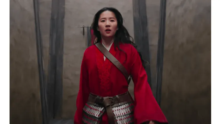 Yifei Liu como "Mulán" en la versión de acción real.