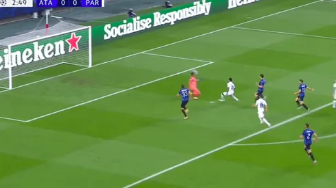 Neymar se perdió un gol solo ante el Atalanta